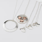 Three Generations Necklace Set – Grandmother Mother Daughter Personalized Necklace Set - Sash Jewelry