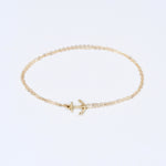 14k gold anchor bracelet 
