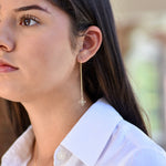 Gold Threader Tiny Flower Earrings - Sash Jewelry