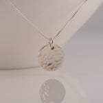 Hammered Disc Necklace - Sash Jewelry