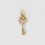 Heart Key Charm - Sash Jewelry