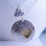 Mother and Daughters Necklace Set – Personalized Family Heart Necklace Gift - Sash Jewelry