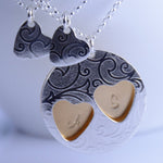 Mother and Daughters Necklace Set – Personalized Family Heart Necklace Gift - Sash Jewelry