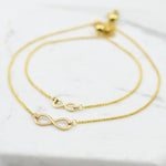 Mother Daughter 14K Gold Infinity Bracelet Set - Sash Jewelry