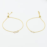 Mother Daughter 14K Gold Infinity Bracelet Set - Sash Jewelry
