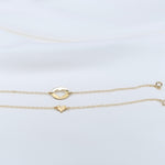 Mother Daughter Bracelet Set – 14K Gold Heart Charm Bracelets - Sash Jewelry