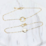 Mother Daughter Bracelet Set | 14K Gold Matching Bracelets - Sash Jewelry