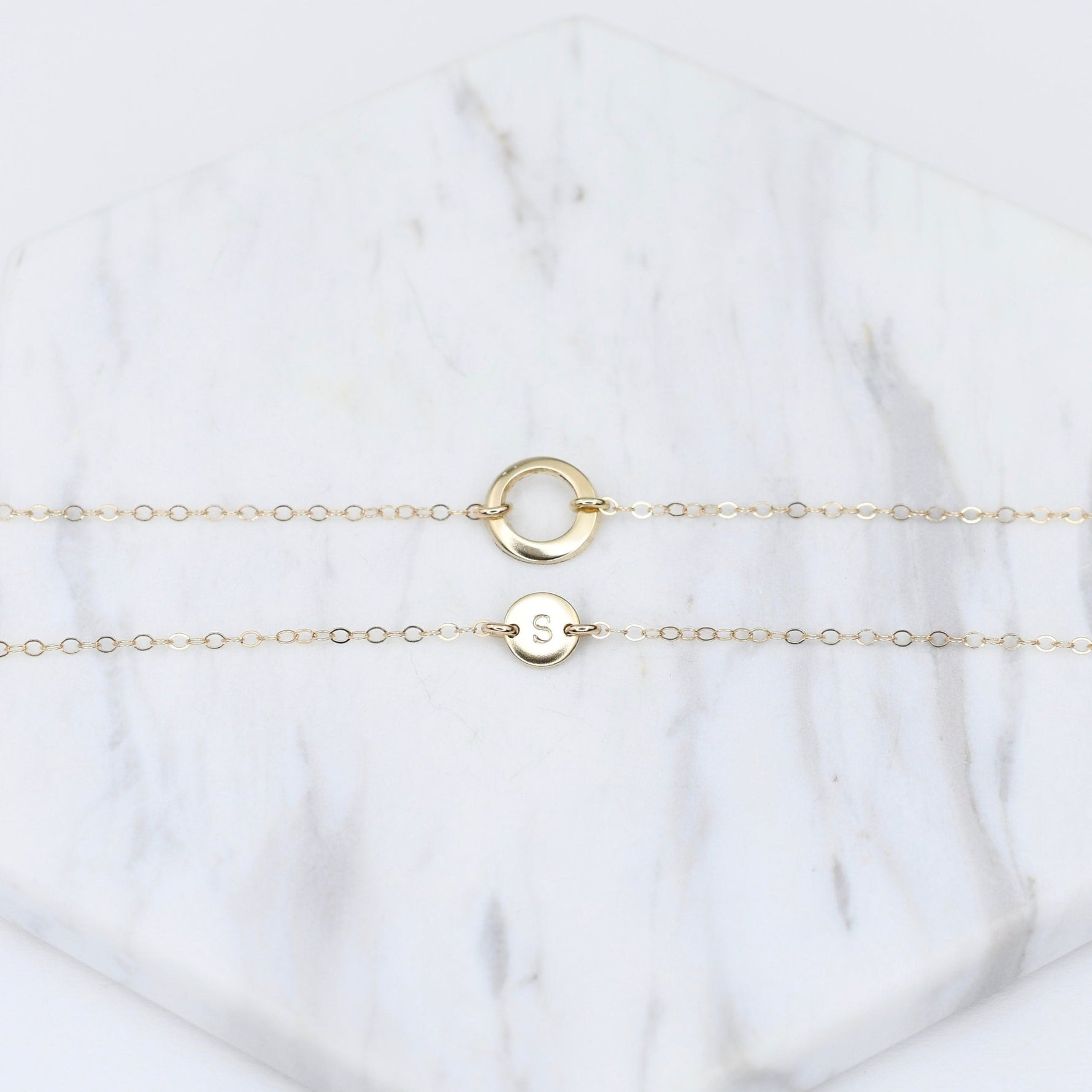 Mother Daughter Bracelet Set | 14K Gold Matching Bracelets - Sash Jewelry