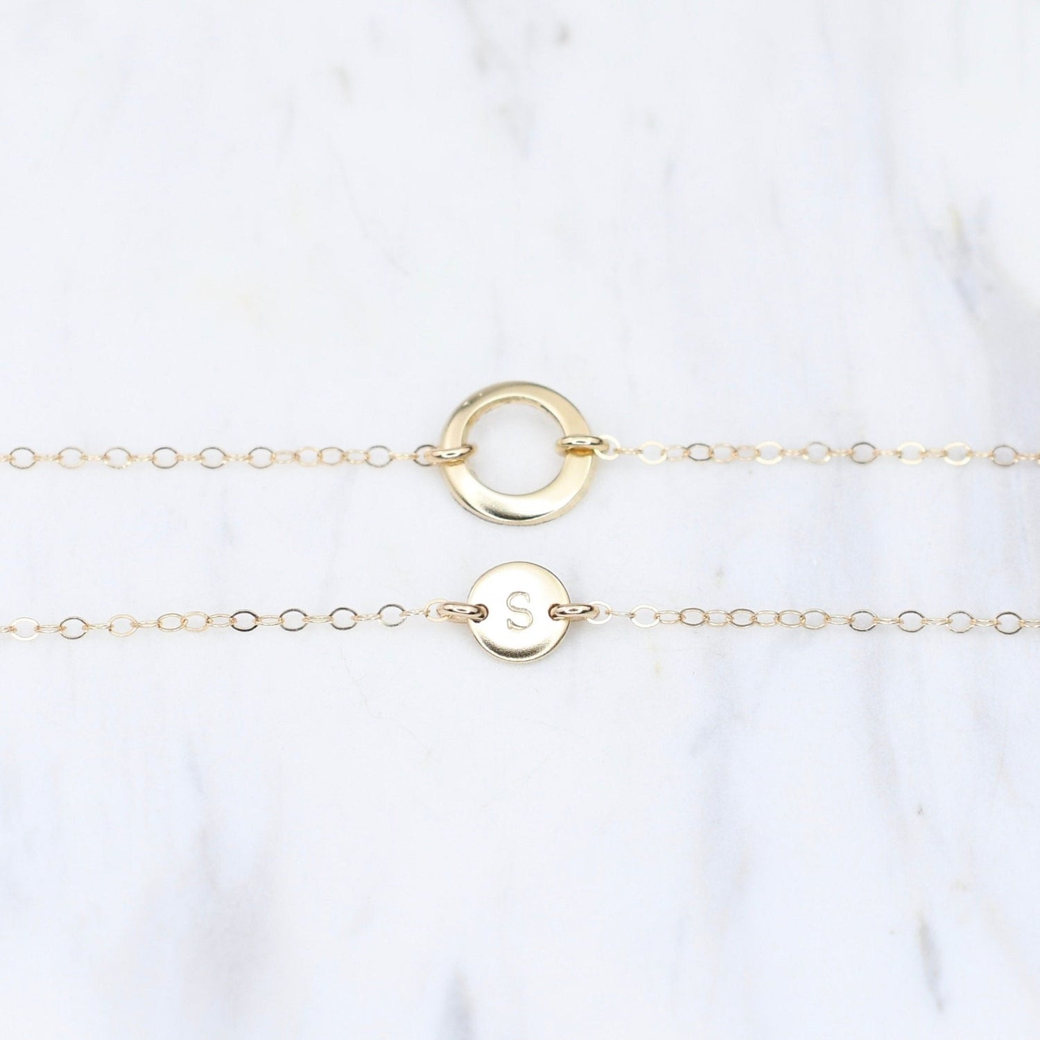 Mother Daughter Bracelet Set | 14K Gold Matching Bracelets - Sash Jewelry