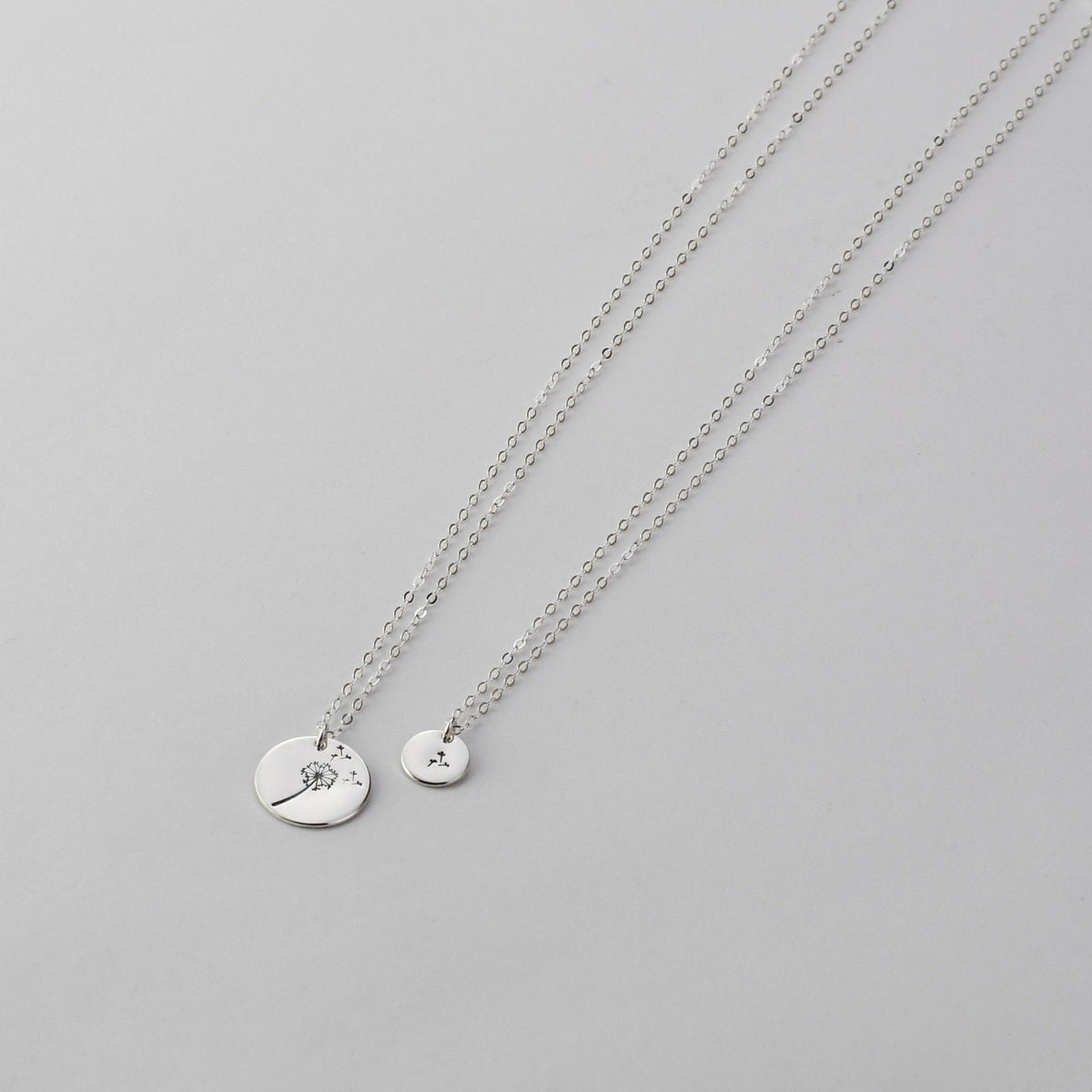 Mother & Daughter Dandelion Necklace Set – Matching Mother’s Day Gift - Sash Jewelry
