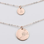 Mother & Daughter Dandelion Necklace Set – Matching Mother’s Day Gift - Sash Jewelry