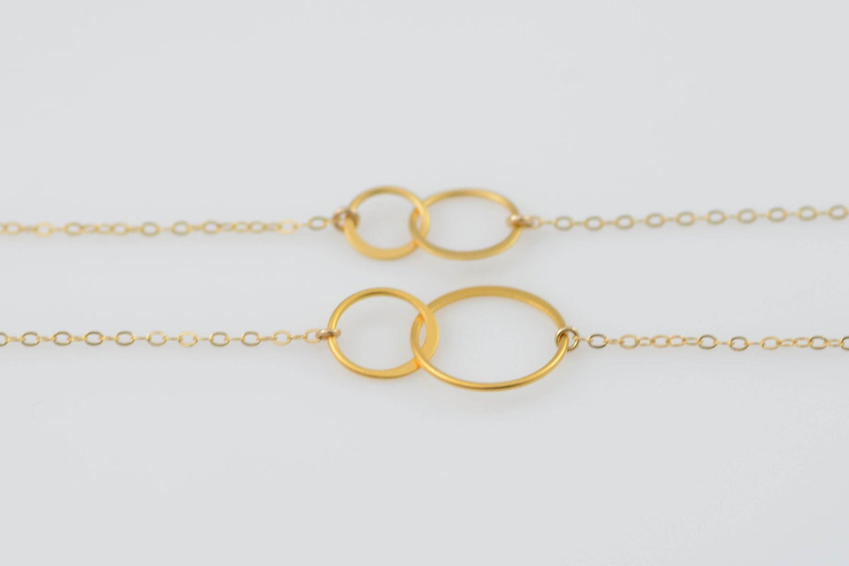 Mother Daughter Matching Necklaces – Sterling Silver or 14K Gold Filled - Sash Jewelry