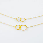 Mother Daughter Matching Necklaces – Sterling Silver or 14K Gold Filled - Sash Jewelry