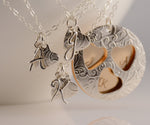 Mother Daughter Necklace Set - Personalized Family Necklace Set - Sash Jewelry