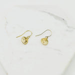 Small Sand Dollar Earrings – Sterling Silver or Gold Filled - Sash Jewelry