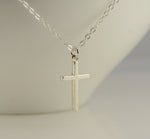 Sterling Silver Cross Necklace - Sash Jewelry