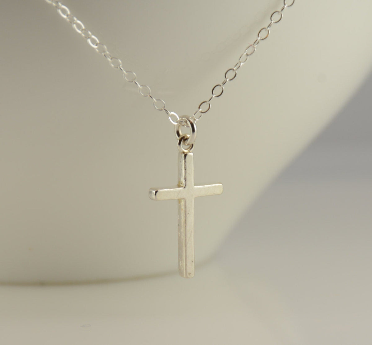 Sterling Silver Cross Necklace - Sash Jewelry