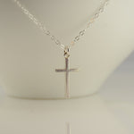 Sterling Silver Cross Necklace - Sash Jewelry