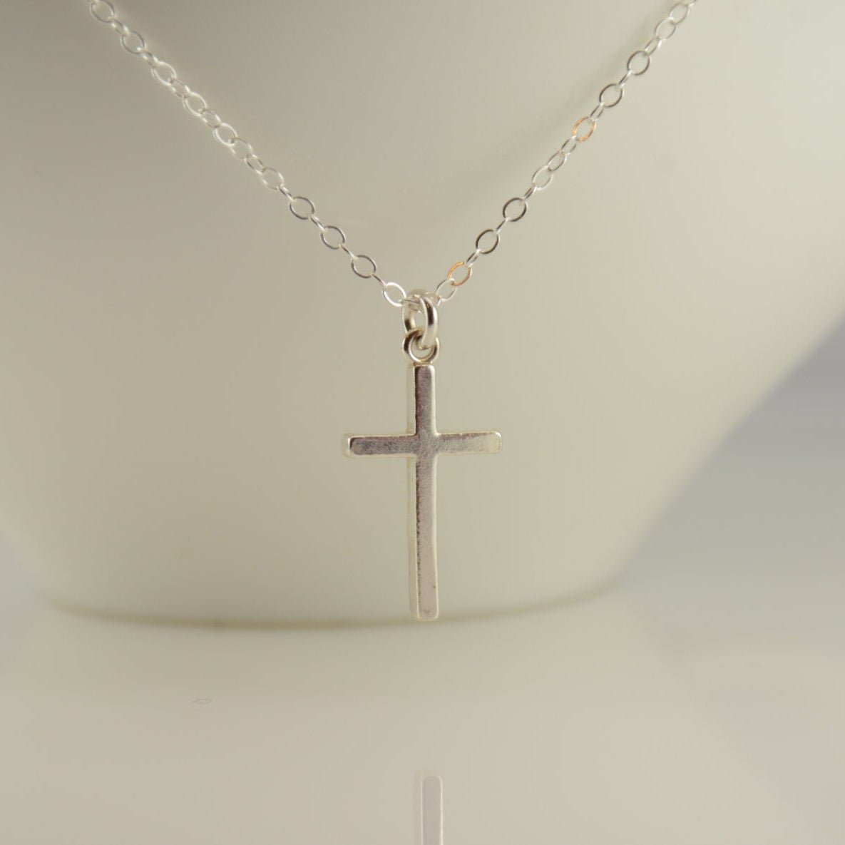 Sterling Silver Cross Necklace - Sash Jewelry