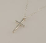Sterling Silver Cross Necklace - Sash Jewelry