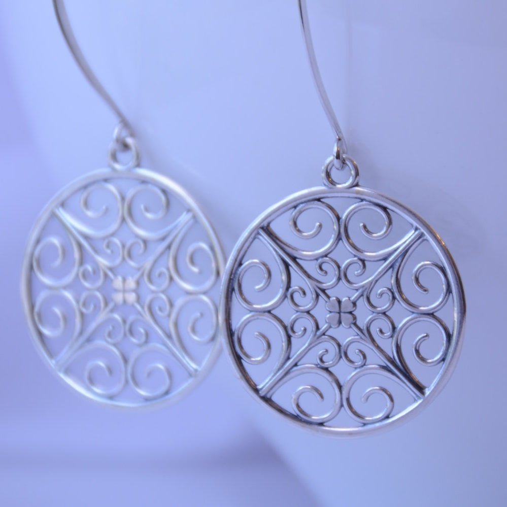 Sterling Silver Drop Earrings – Modern Minimalist Everyday Earrings - Sash Jewelry