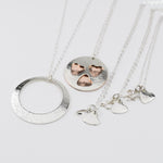 Three Generations Necklace Set – Grandmother Mother Daughter Personalized Necklace Set - Sash Jewelry