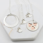 Three Generations Necklace Set – Grandmother Mother Daughter Personalized Necklace Set - Sash Jewelry