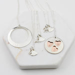 Three Generations Necklace Set – Grandmother Mother Daughter Personalized Necklace Set - Sash Jewelry