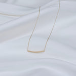Tube Bead 14K Gold Necklace — Ultra Delicate & Minimalist - Sash Jewelry